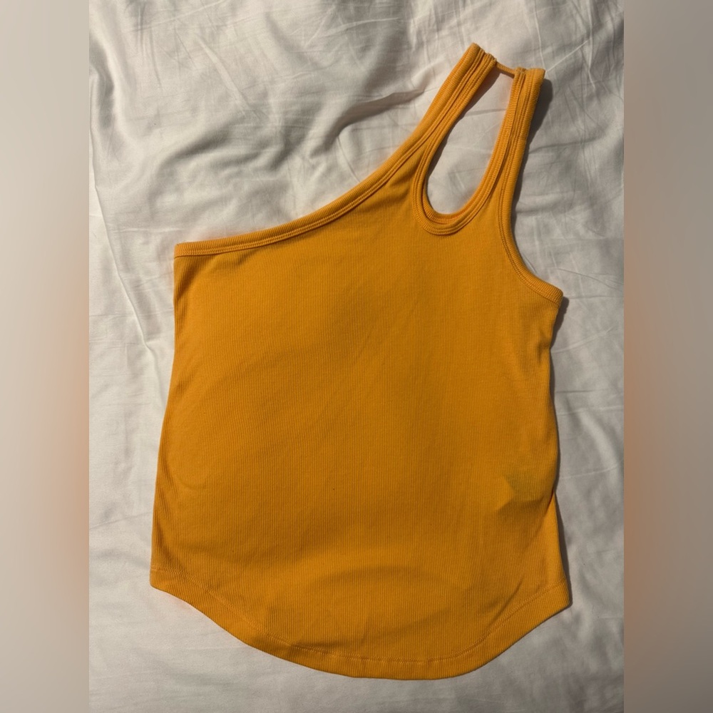 Old Navy One-Shoulder orange Tank Top